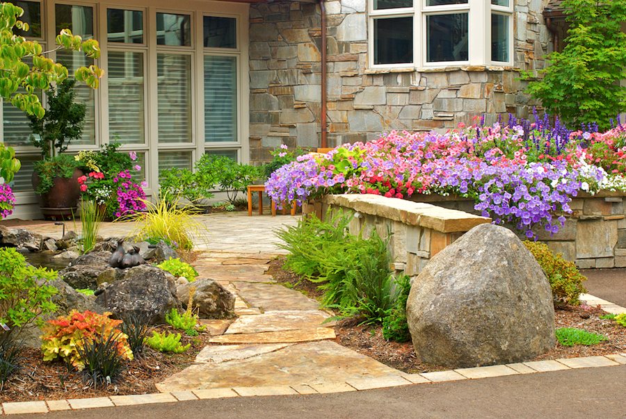 46 Modern & Small Corner Rock Garden Ideas: How to Create a Beautiful and Functional Space Rock Garden with Bushes and Plants
