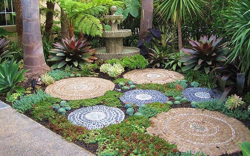46 Modern & Small Corner Rock Garden Ideas: How to Create a Beautiful and Functional Space Rock Garden with Mosaic Design