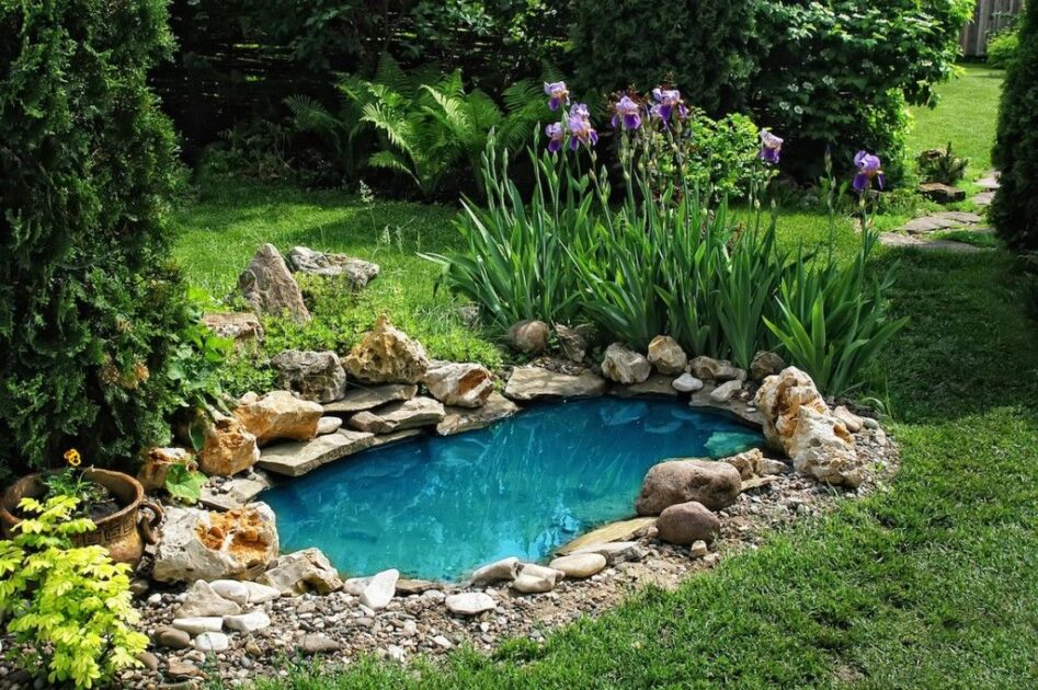 46 Modern & Small Corner Rock Garden Ideas: How to Create a Beautiful and Functional Space Rock Garden with Pond in Ornamental Backyard