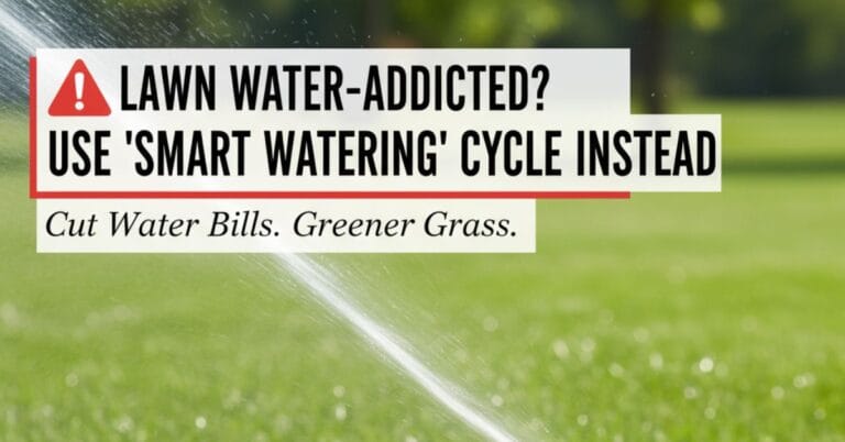 Is Your Lawn Water-Addicted? Use This New 'Smart Watering' Cycle Instead