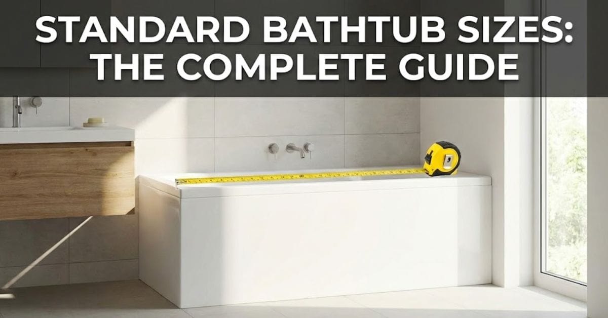 Standard Bathtub Measurements: Complete Size Guide