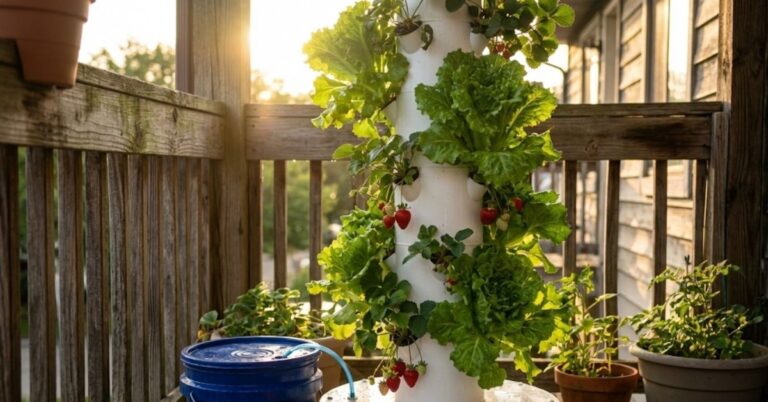 DIY PVC Hydroponic Tower Vertical gardening hydroponic lettuce food inflation backyard gardening aeroponics How do you make a vertical hydroponic tower Is it cheaper to build your own hydroponic system What plants grow best in a PVC tower