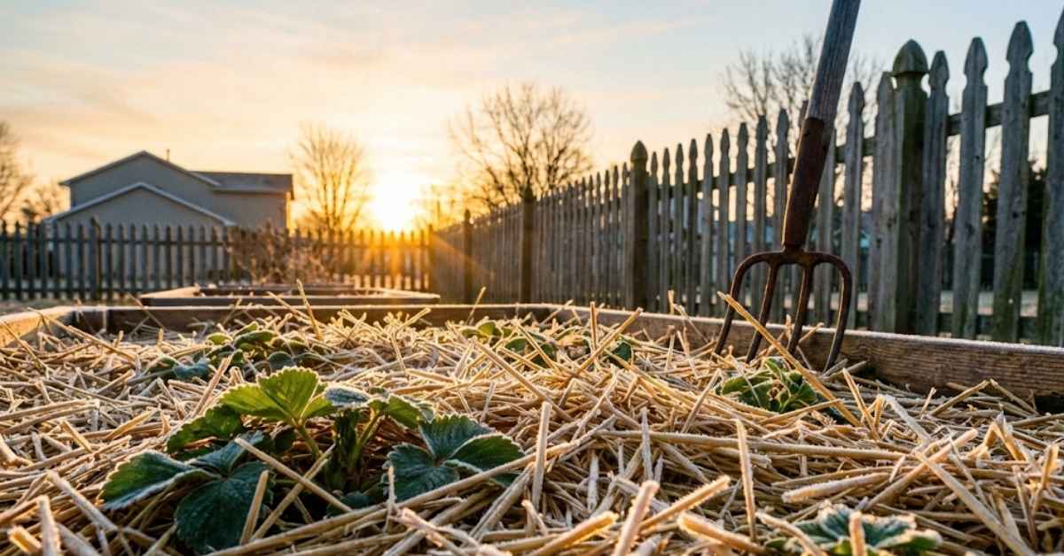 Winter Mulching best mulch for winter straw mulch for winter protection when to mulch for winter winter protection for gardens frost protection mulch Do you mulch before or after first frost How thick should winter mulch be Can you mulch in January What is the best material for winter mulch